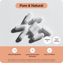 Pure Hyaluronic Acid Supplement 250mg with Vitamin C 50mg, 120 Vegan Capsules - Skin Hydration for Natural Glow, Hair, Nails, Bone & Joint Health Formula 5