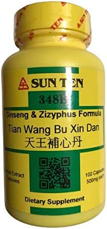 Sun Ten - Ginseng & Zizyphus Formula Capsules/Tian Wang Bu Xin Dan/天王補心丹 2