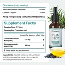 Dr. Fuhrman Vegan Omega 3 | Vegan DHA+EPA Purity Liquid Supplement | Made from Lab-Grown Algae | Our Omega 3 Supplement is Refrigerated in Warehouse Until Shipped | Citrus Flavor 60 Servings 6