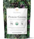Truvani Protein + Greens Supplement | Spinach, Kale & Broccoli | 10g Organic Plant Based Protein | 20 Servings | USDA Organic | Gluten & Dairy Free | Vegan | No Added Sugar 2