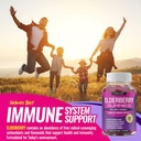Elderberry Gummies with Zinc & Vitamin C – Sambucus Elderberry Gummy for Immune System Support, Natural Elderberry Extract Supplement for Adults Kids, Alternative to Capsules, Gluten Free, 60 Gummies 6