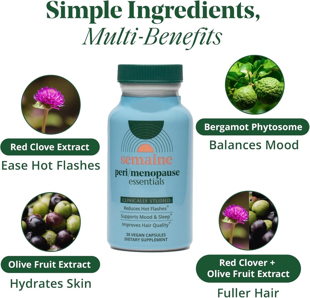 Peri/Menopause + Bladder Support Bundle - Ease Hot Flashes & Night Sweats, Powerful Bladder Support, Stabilize Mood & Thicken Hair. Science-Backed | 1 Month Supply 5