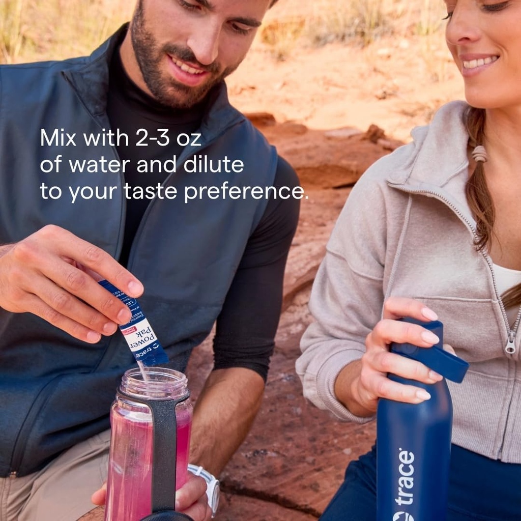 Trace Minerals Power Pak Multivitamin and Multimineral Packets - Electrolyte Support - 1200 mg Vitamin C Plus 70 Orange Blast, Lemon Lime, and Acai Berry Variety - 90 Packets 5