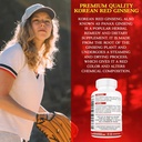 Parker Naturals Korean Red Ginseng Extract, 1300mg Extract with Ginger Root and Black Pepper, 20% Ginsenosides Red Panax Ginseng Supplement, 120 Caps 3