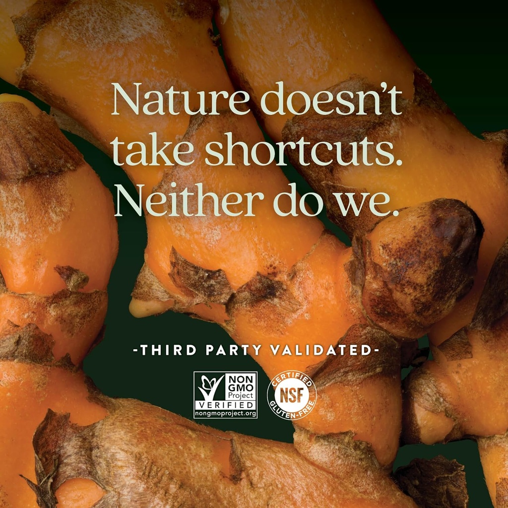 New Chapter Turmeric Supplement + Sleep Aid - Turmeric Force Nighttime for Sleep Support with Valerian Root + Ginger + NO Black Pepper Needed + Non-GMO Ingredients - 60 Vegetarian Capsule 6