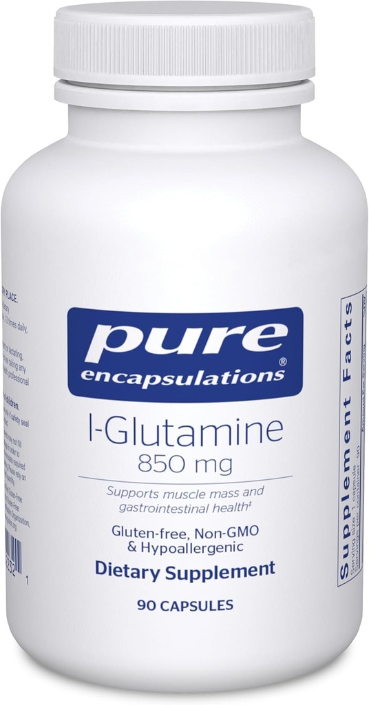 Pure Encapsulations L-Glutamine 850 mg | Supplement for Immune and Digestive Support, Gut Health and Lining Repair, Metabolism Boost, and Muscle Support* | 90 Capsules 2