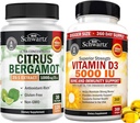 High Strength Vitamin D3 5000 IU 125 mcg (1 Year Supply) Plus 1000mg Citrus Bergamot Supplement (1 Month Supply) 2