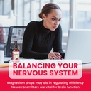 Magnesium Glycinate Liquid Drops, 1000mg Magnesium Glycinate, Citrate & Taurate with Fiber, Beetroot, Vitamin B & C for Sleep, Calm, Muscle, Energy & Relaxation, 2 Fl Oz, Sugar-Free Cherry Flavor 5