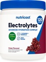 Nutricost Electrolyte Complex Powder (120 Servings, Grape) - Hydration Supplement Drink Mix with Vitamins and Minerals 2