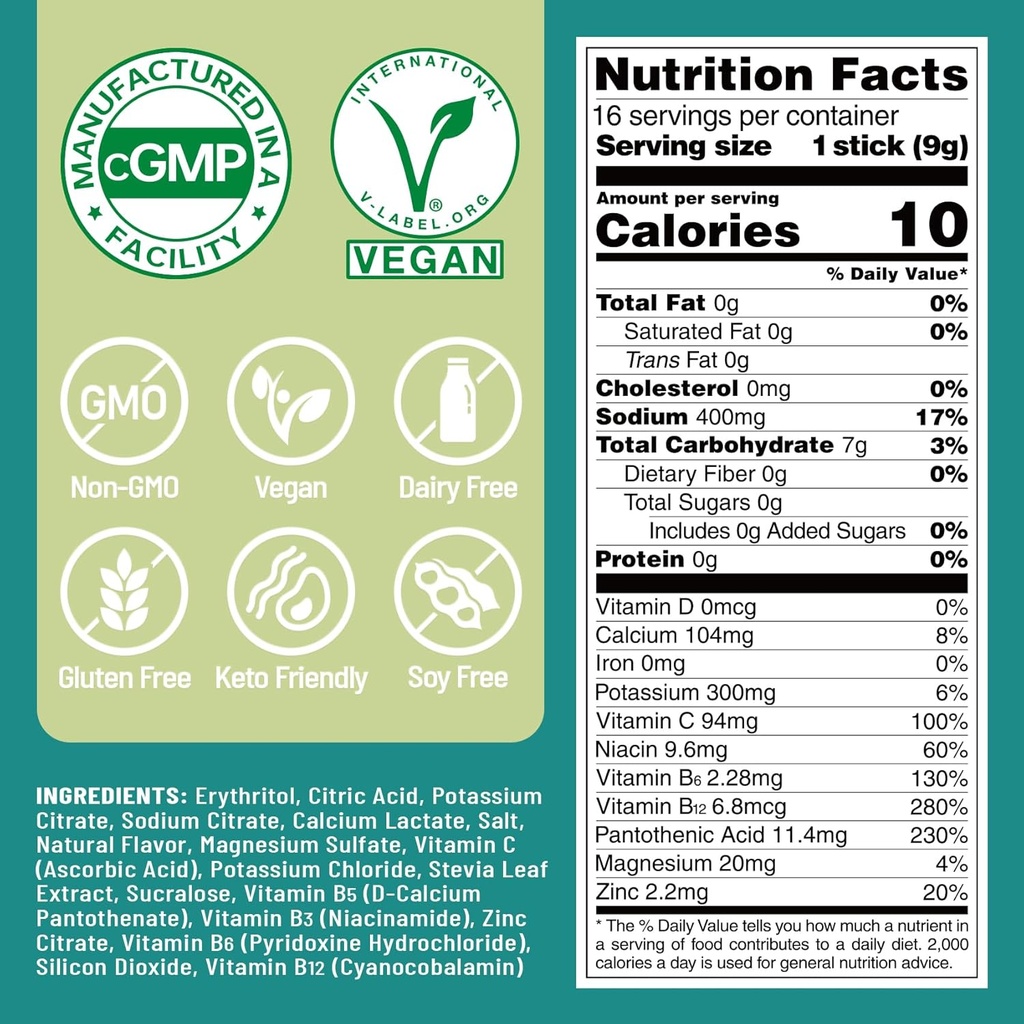 Venture Pal Sugar Free Electrolyte Powder Packets & Chewable Fast-Melt Electrolyte Tablets, Sport Electrolyte for Running Hiking Cycling Sports Nutrition… 3