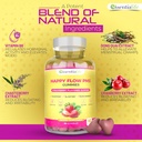 PMS Gummies - Happy Flow PMS Support Supplement for Women - Strawberry PMS Relief Supplement with Vitamin B6 for Hormone Balance, Period Support, Cramps, Hormonal Acne & Bloating Relief (60 Count) 3