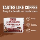 Mushroom Coffee Mix 7 in 1, TCM Designed for Energy with Reishi, Cordyceps, Chaga, Rhodiola, Ginseng, and Eleuthero Mushroom Extracts – 12 Sachets 5