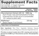 NusaPure Glucomannan 20,000 mg per Serving 200 VCaps (20:1 Extract, BioPerine Non-GMO, Vegan) Konjac Root 5