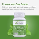 EZ Melts Dissolvable KSM-66 Ashwagandha, 300 mg, Sugar-Free, Stress, Sleep and Mood Support Supplement, 30-Day Supply, Peppermint Chill-Flavor - 1 Pack 6