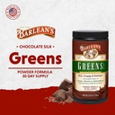 Barlean's Chocolate Greens Powder, Daily Fruit and Vegetable Superfood Supplement, Green Antioxidant Blend and Fiber Smoothie Drink Mix, 9.52 oz 4