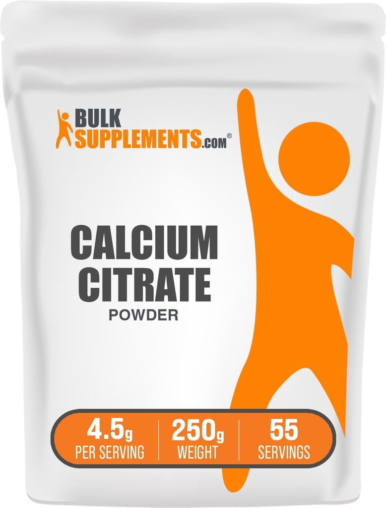 BulkSupplements.com Calcium Citrate Powder - Calcium Citrate Supplement, Calcium Citrate 1000mg - High Absorption, for Bone Health, 4760mg (1000mg Calcium) per Serving, 5kg (11 lbs) 2