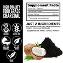 Yerba Prima Activated Coconut Charcoal, 60 Capsules - Natural Detox - Vegetarian, Vegan, Gluten Free, Non GMO 6