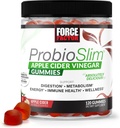Force Factor ProbioSlim Apple Cider Vinegar Gummies with Organic, LactoSpore & Smarter Greens Superfood Chews, Greens and Superfoods with Probiotics, Antioxidant 3