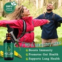 Mullein Drops for Lungs, Mullein Leaf Extract with Chlorophyll,Mullein Leaf Extract for Lung Cleanse and Respiratory Support 4