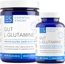 Essential Stacks L-Glutamine Home & Away Bundle - L Glutamine Powder & Capsules 2