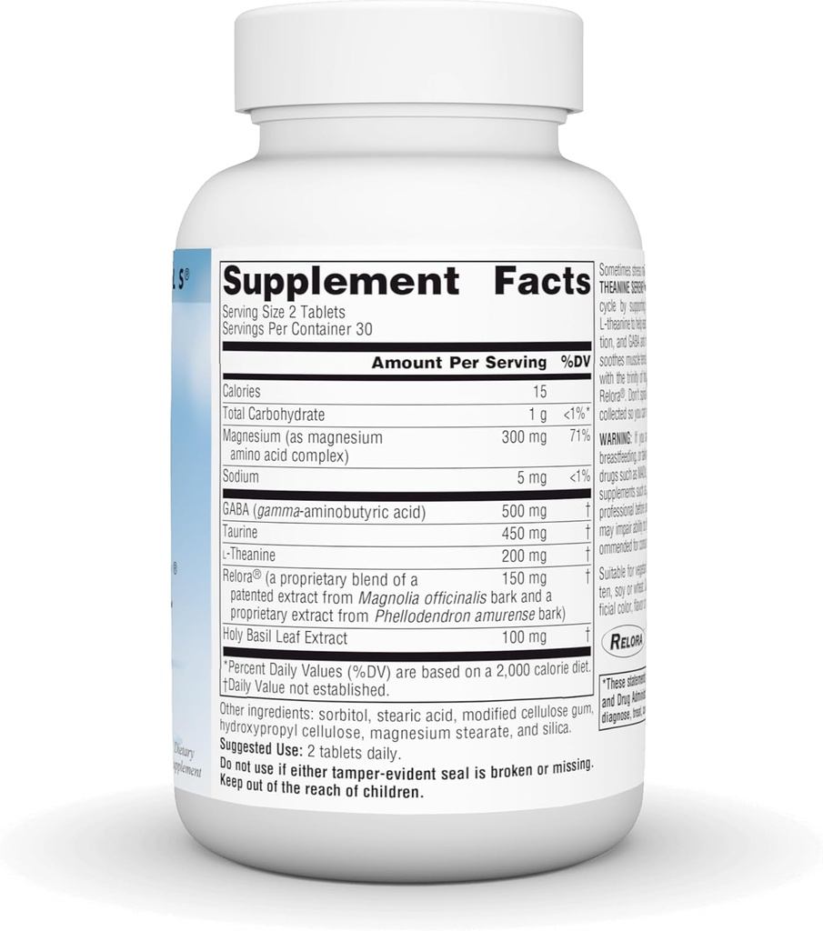 Source Naturals Serene Science Theanine Serene with Relora - Calm Mind & Body - 60 Tablets 4