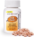 GeriCare One-Daily Multi-Vitamin & Minerals, Dietary Suplement Tablets (200 Count (Pack of 1)) 2