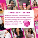 Pink Stork Hormone Balance Gummies for Women – PMS, Menopause & Estrogen Support – Mood, Bloating, Hot Flashes & Energy – Red Raspberry Leaf, Black Cohosh, Primrose – 60 Vegan Gummies 5