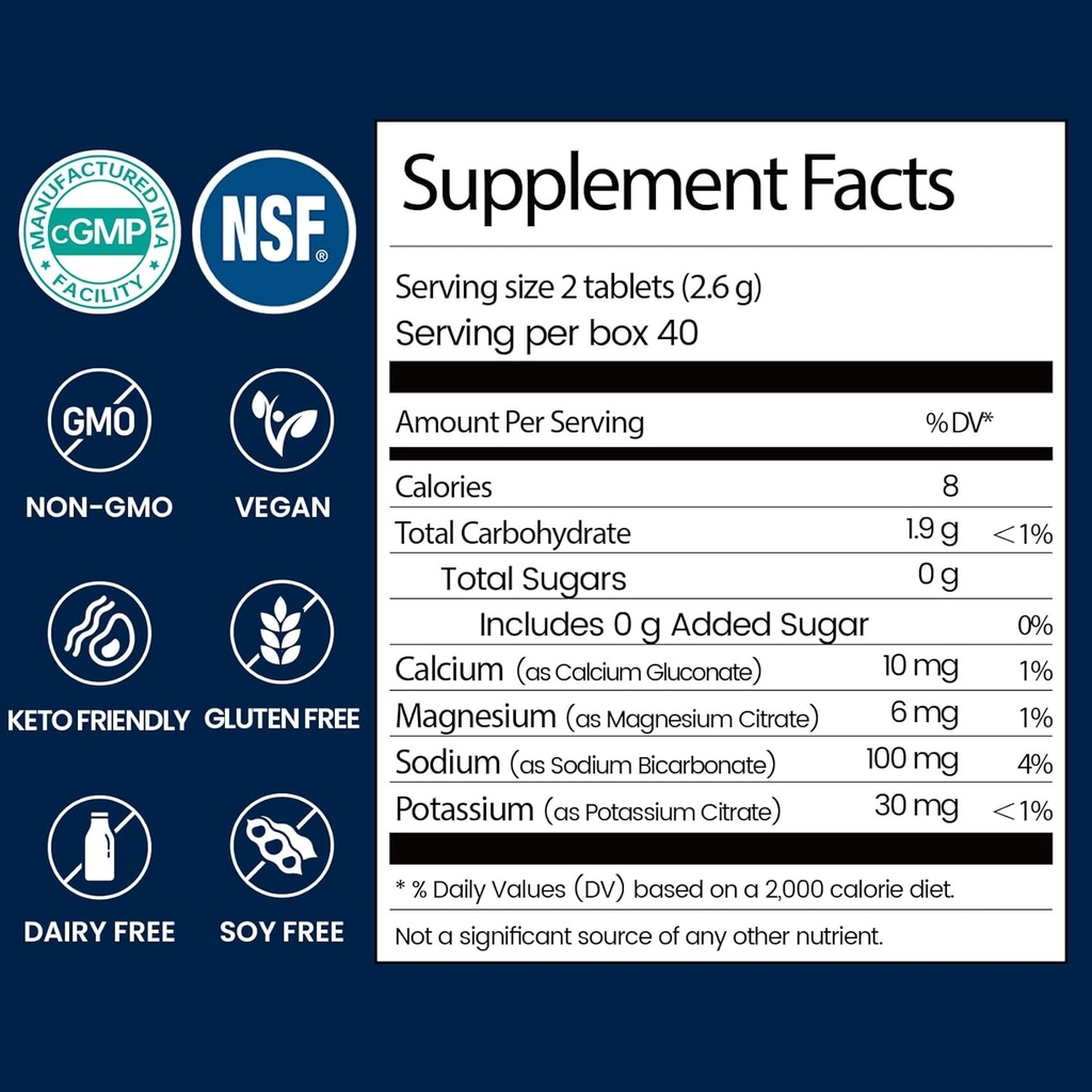 Venture Pal Sugar Free Electrolyte Powder Packets & Chewable Fast-Melt Electrolyte Tablets, Sport Electrolyte for Running Hiking Cycling Sports Nutrition 3