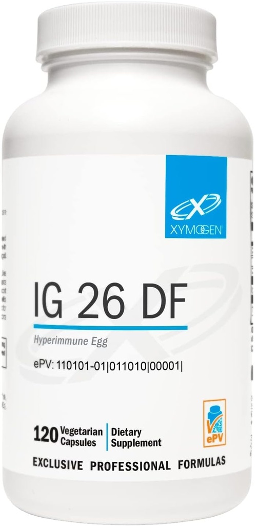 XYMOGEN IG 26 - Immunoglobulin Supplement with IgY Max - Dairy-Free Colostrum Alternative Derived from Hyperimmune Egg - Cytokine Balance & Immune Support - Formerly IG 26 DF (120 Capsules) 2