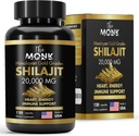 Organic Shilajit with Fulvic Acid, Humic Acid, 85+ Minerals- Gold Grade Plus - Same as Resin - Energy, Stamina, Brain Support - 120 Capsules - Made in The USA 2