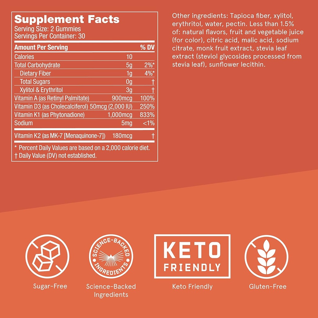 Bulletproof Greens, 8.4 Ounces and Vitamins A+D+K Gummies, 60 Count 6