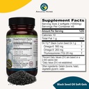 Amazing Herbs Premium Black Seed Oil Capsules - Gluten Free, Non GMO, Cold Pressed Nigella Sativa Aids in Digestive Health, Immune Support, Brain Function - 90 Count, 500mg (Pack of 2) 3
