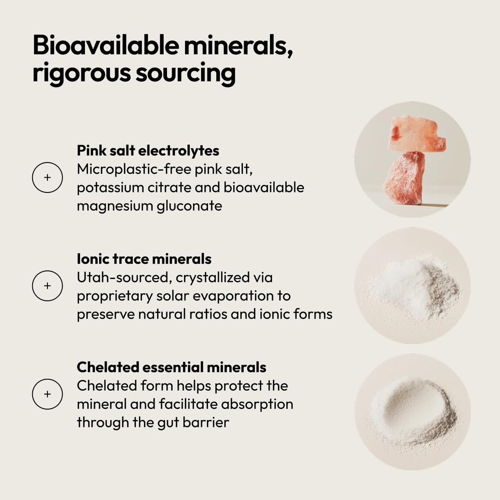 Moon Juice Mini Dew Electrolytes Powder - Sugar Free Minerals & Electrolyte Hydration Powder for Instant Hydration & Brain Support - Magnesium, Calcium, Potassium, Pink Salt, Watermelon, 30 Servings 6