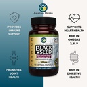Amazing Herbs Premium Black Seed Oil Capsules - Gluten Free, Non GMO, Cold Pressed Nigella Sativa Aids in Digestive Health, Immune Support, Brain Function - 90 Count, 500mg (Pack of 2) 6