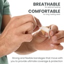 Dealmed Fabric Knuckle Flexible Adhesive Bandages – 100 Count (1 Pack) Bandages with Non-Stick Pad, Latex Free, Wound Care for First Aid Kit, 1 1/2" x 3" 6