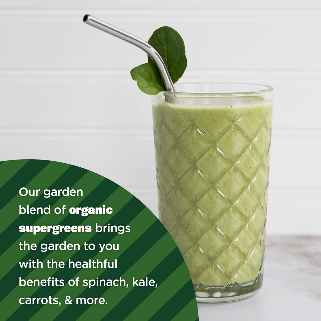 Manitoba Harvest Organic Hemp & Supergreens Powder, 7.5 oz, Green Superfood Powder with 6g of Protein, 3g of Fiber per Serving, Vegan, Non-GMO Project Verified, Packaging May Vary 5