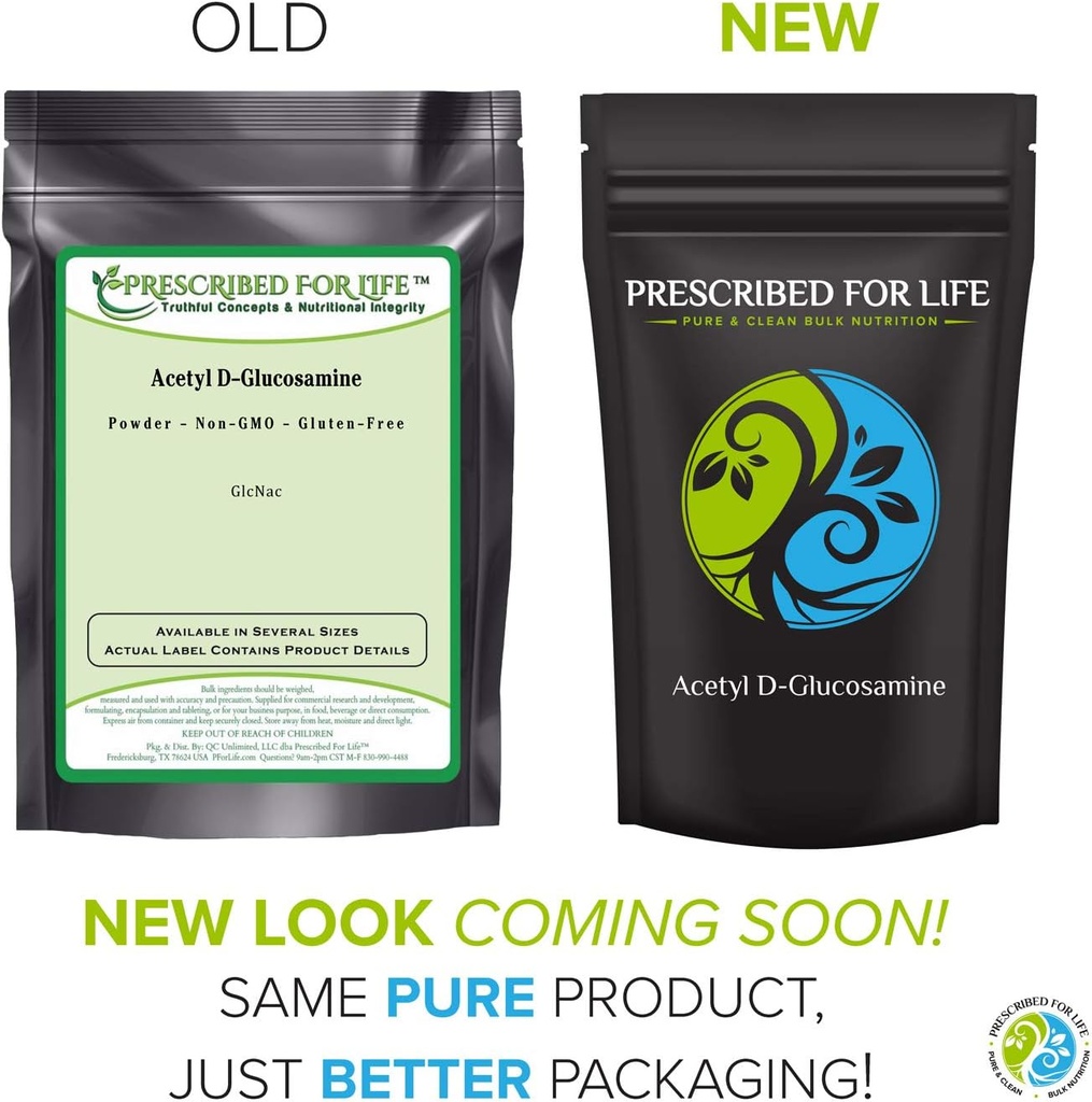 Prescribed For Life Acetyl D Glucosamine Powder, Monosaccharide Derivative of Glucose (GlcNAc) (10kg / 22lb) 3