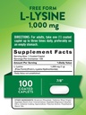 Nature's Truth L Lysine 1000mg | 100 Coated Caplets | Essential Amino Acid | Vegan, Non-GMO, & Gluten Free Supplement 3