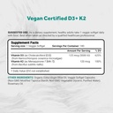 Naturalis Vegan Vitamin D3 + K2 with Extra Virgin Olive Oil | 5000iu Vitamin D with 120mcg MK7 Vitamin K | Better Support for Bone & Immune Health | Vegan Society Certified 180 Softgels 3