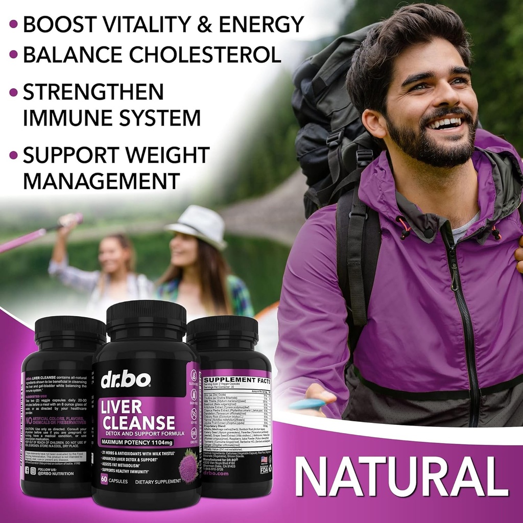 Colon Cleanser Detox & Liver Cleanse - 15 Day Colon Cleanse Pills Probiotic & Liver Detox Support Supplement Milk Thistle Dandelion - Bowel Movement Supplements for Intestinal Stomach Bloating Gut 6