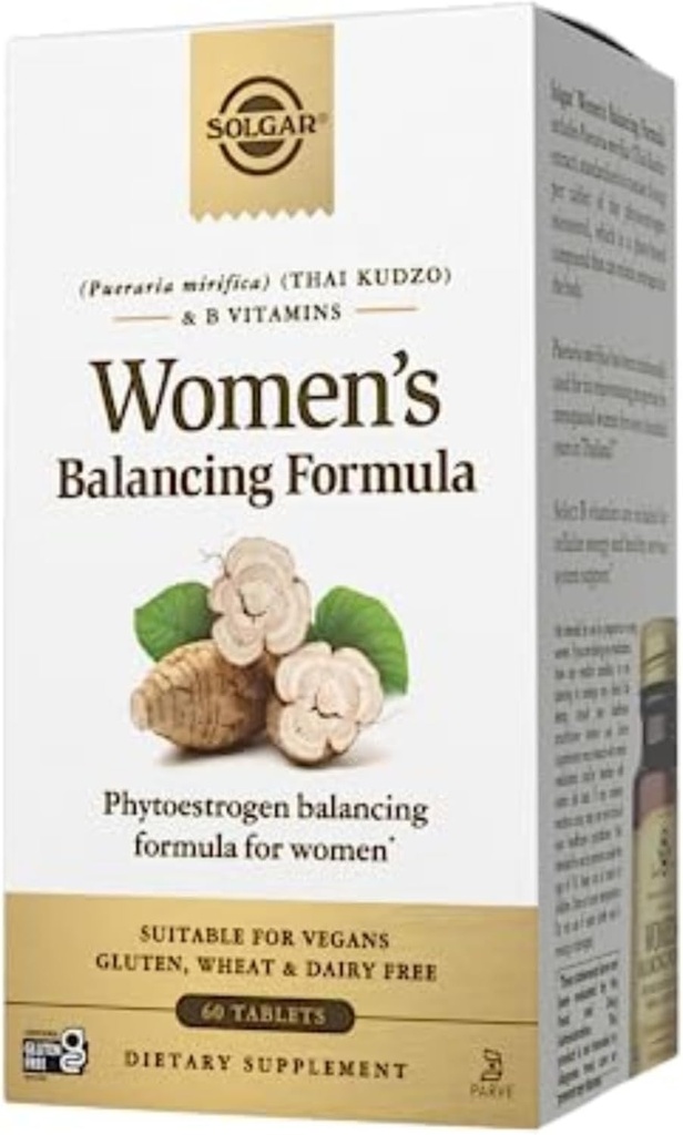 Solgar Women's Balancing Formula, 60 Tablets - Pueraria Mirifica - Phytoestrogen Balancing Formula, Energy Metabolism, Nervous System Health - Vegan, Gluten-Free, Dairy Free, Kosher - 60 Servings 2