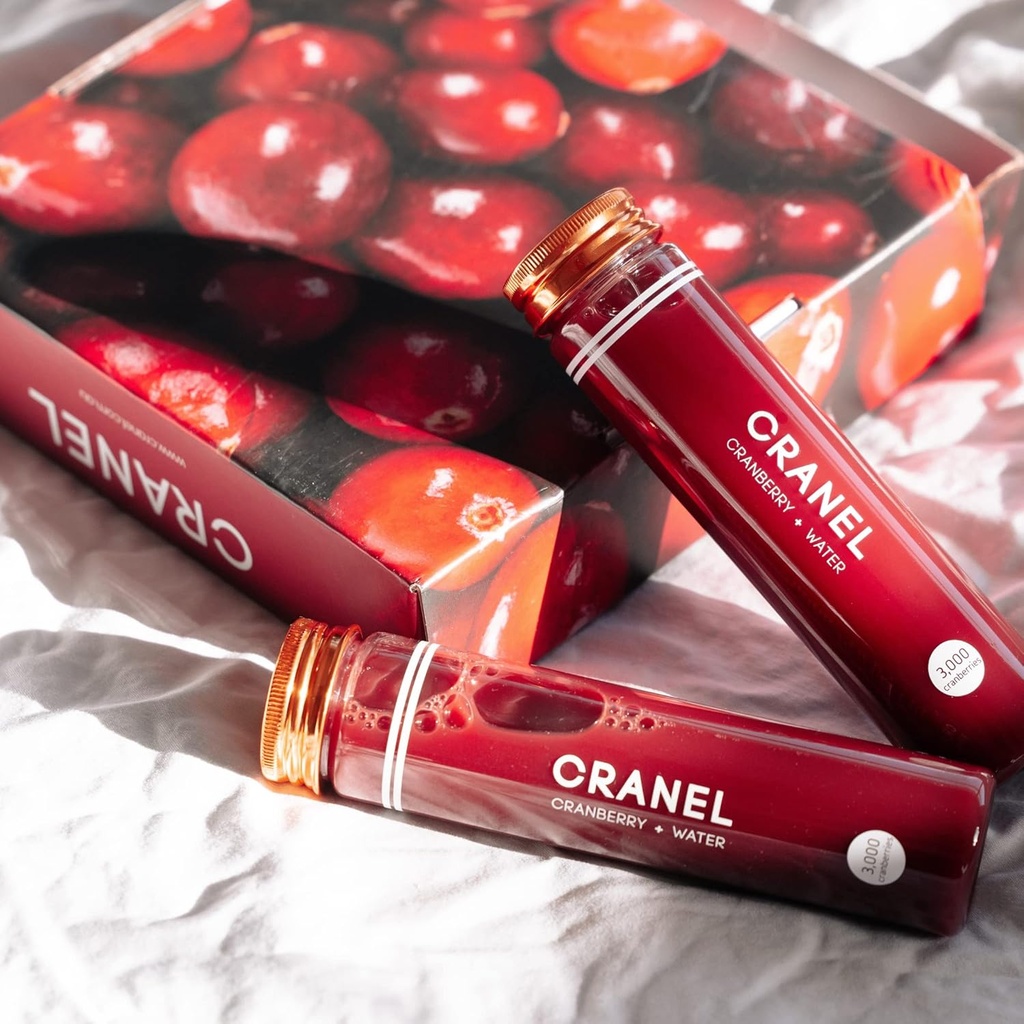 CRANEL UTI Support Cranberry Elixir, 4X Bottles (Monthly Supply) Clinically-Proven & Antibiotic-Free, Packed with 3,000 Real Cranberries (Tart Taste) Vegan & Non-GMO, Zero Added Sugar 4