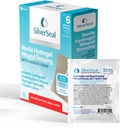 SilverSeal Burn and Wound Dressing, Hydrogel Pads with X-Static Silver, Soothing, Moist & Protective for Burns, Cuts & Wounds, 2" x 3" Sterile Dressings, 6 Count 3