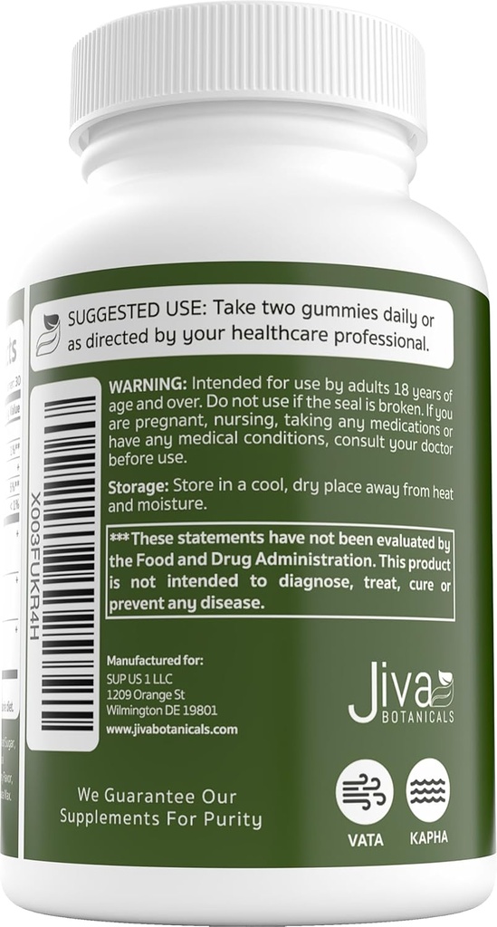 Jiva Botanicals - Irish Sea Moss Gummies with Bladderwrack & Burdock Root 3000mg - Immune System Support for Adults - 60 Count 3