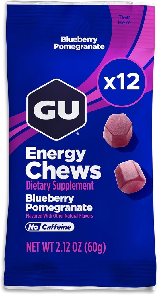 GU Energy Chews, Watermelon Energy Gummies with Electrolytes, Vegan, Gluten-Free, Kosher, Caffeine-Free, and Dairy-Free On-The-Go Energy for Any Workout, 12 Bags (24 Servings Total) 4