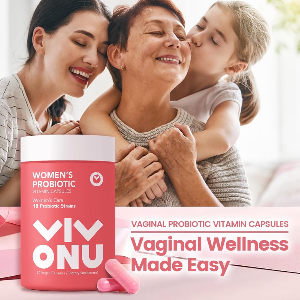 Women's Probiotic,Prebiotics & Lactobacillus Probiotic Blend,60 Billion CFUs,18 Strains,Help Women's Health,Boost Immune,Digestive,Gut,Promote Healthy Vaginal Odor & Vaginal Flora 6