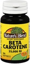 Nature's Blend Beta Carotene 25000 IU - 100 Soft Gels, Pack of 2 2