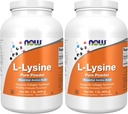 NOW Supplements, L-Lysine (L-Lysine Hydrochloride) Powder, Supports Collagen Synthesis*, Amino Acid, 1-Pound (Pack of 2) 2