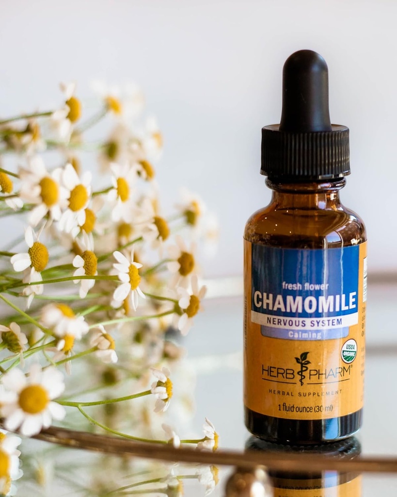 Herb Pharm Certified Organic Chamomile Liquid Extract for Calming Nervous System Support - 4 Ounce 4