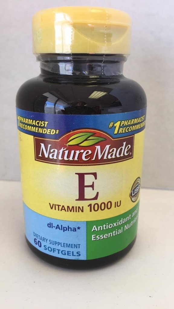 Nature Made Vitamin E 1000 IU (dl-Alpha) Softgels 60 Ct 3